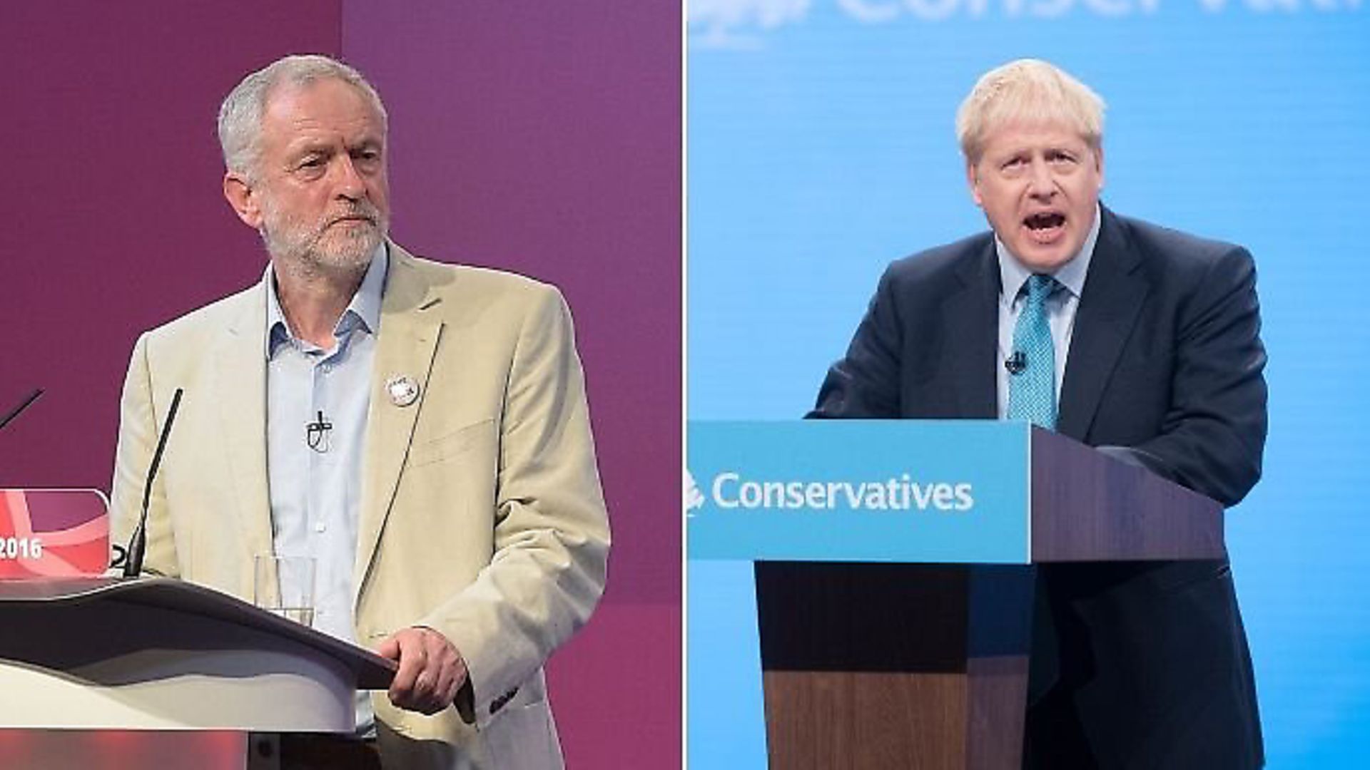 Jeremy Corbyn and Boris Johnson. Photograph: PA/TNE. - Credit: Archant