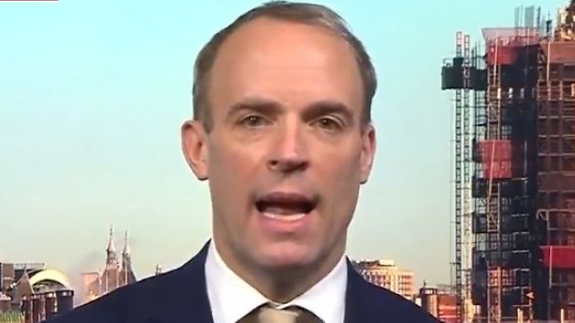 Dominic Raab on BBC Breakfast - Credit: BBC