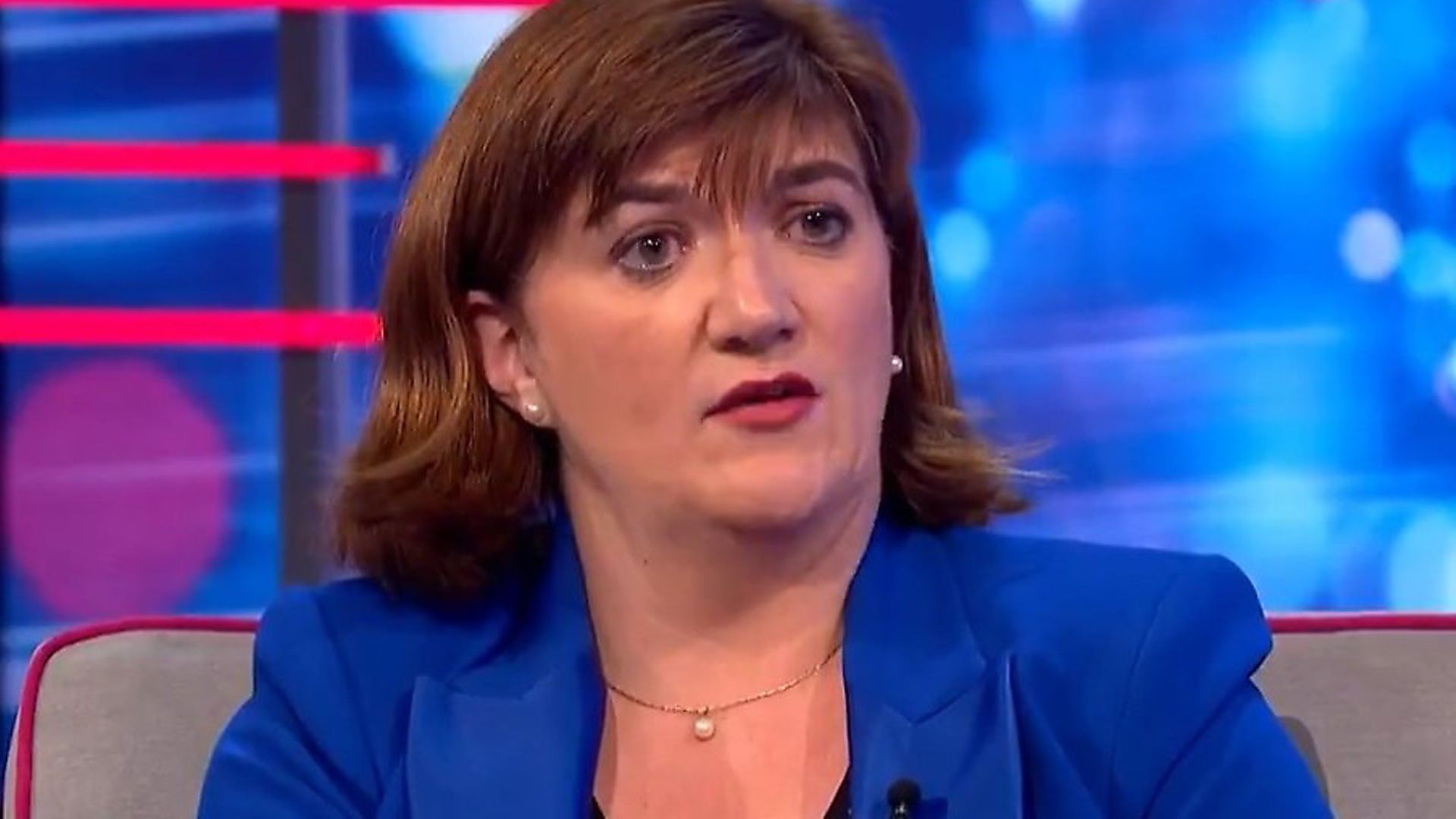 Nicky Morgan appears on ITV's Peston programme. Photograph: ITV. - Credit: ITV