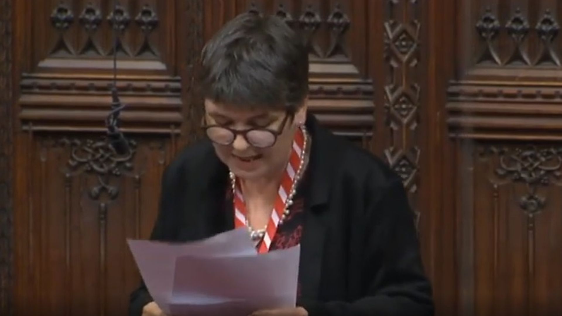 Claire Fox in the House of Lords - Credit: Parliament Live