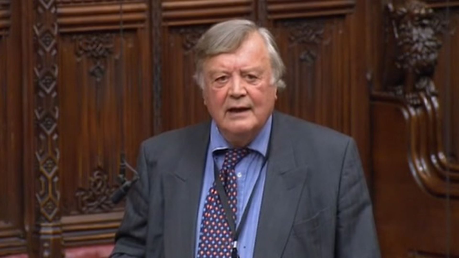 Ken Clarke in the House of Lords - Credit: Parliament Live