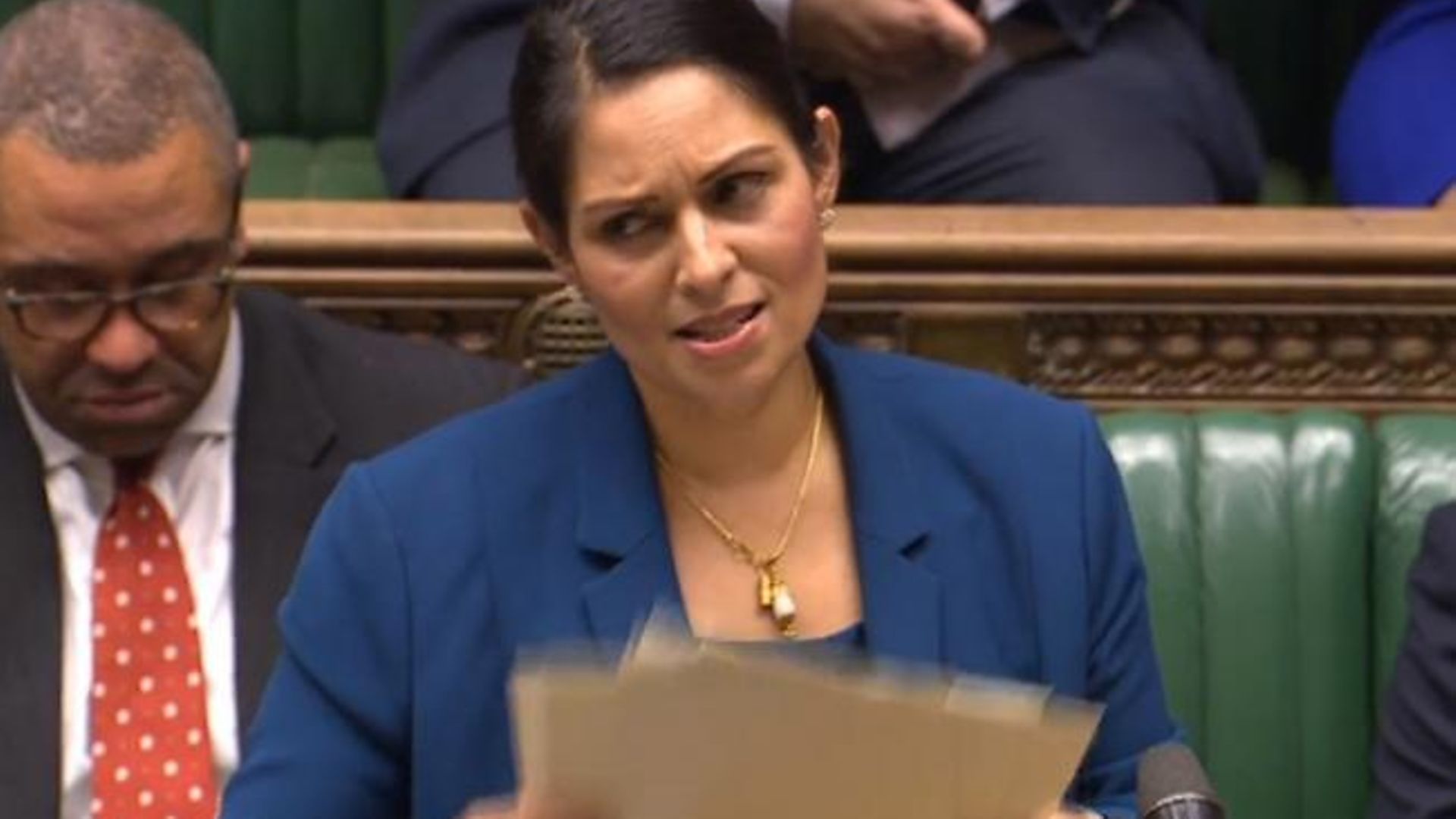 Priti Patel in the House of Commons - Credit: Parliament Live