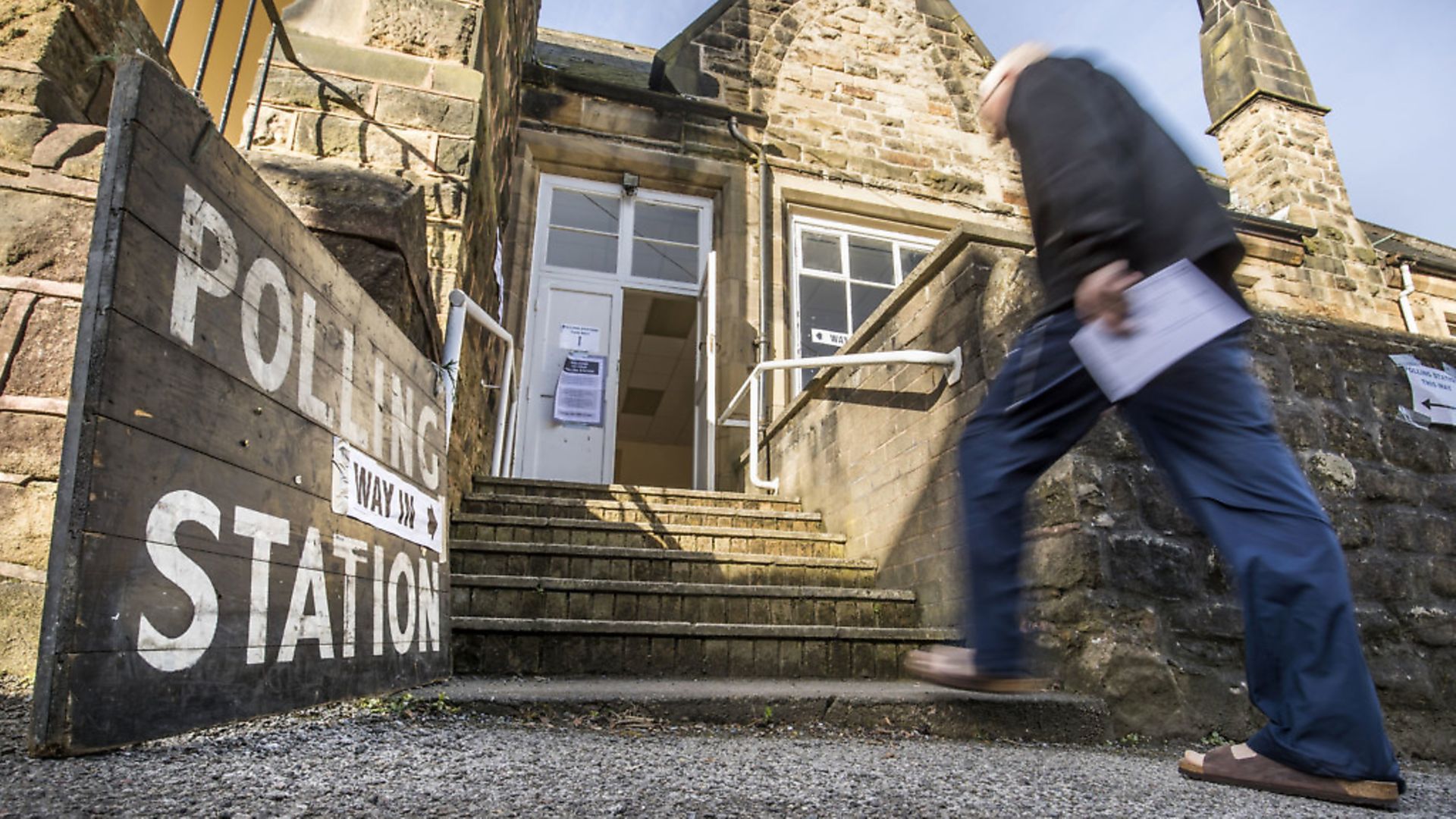 A polling station for local council elections. Photograph: Danny Lawson/PA. - Credit: PA Archive/PA Images