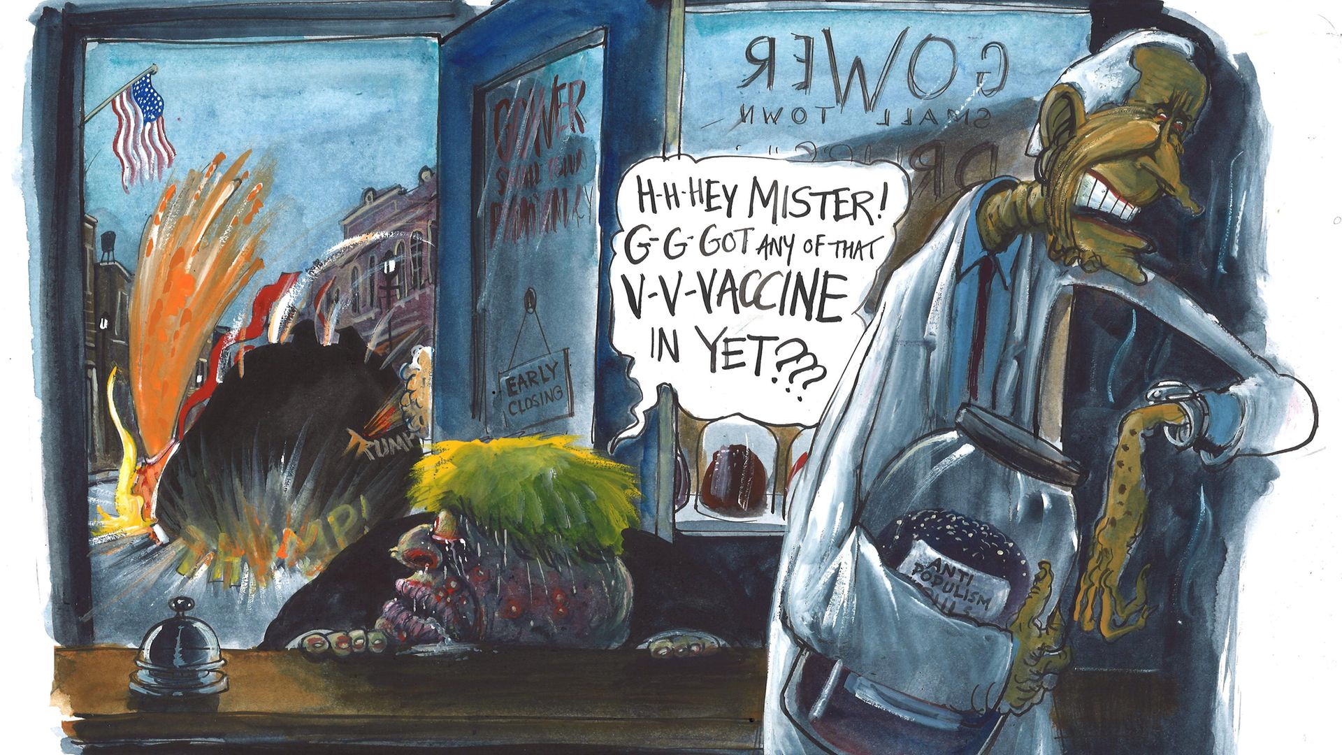 Illustration by Martin Rowson. - Credit: The New European