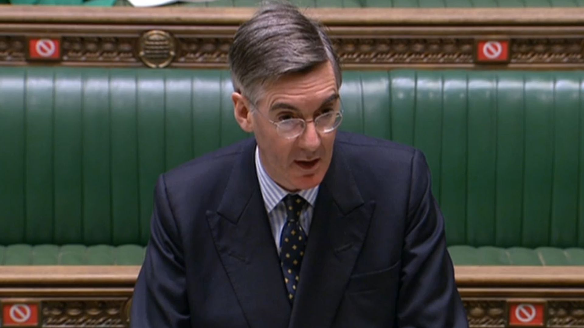 Jacob Rees-Mogg in the House of Commons - Credit: Parliament Live