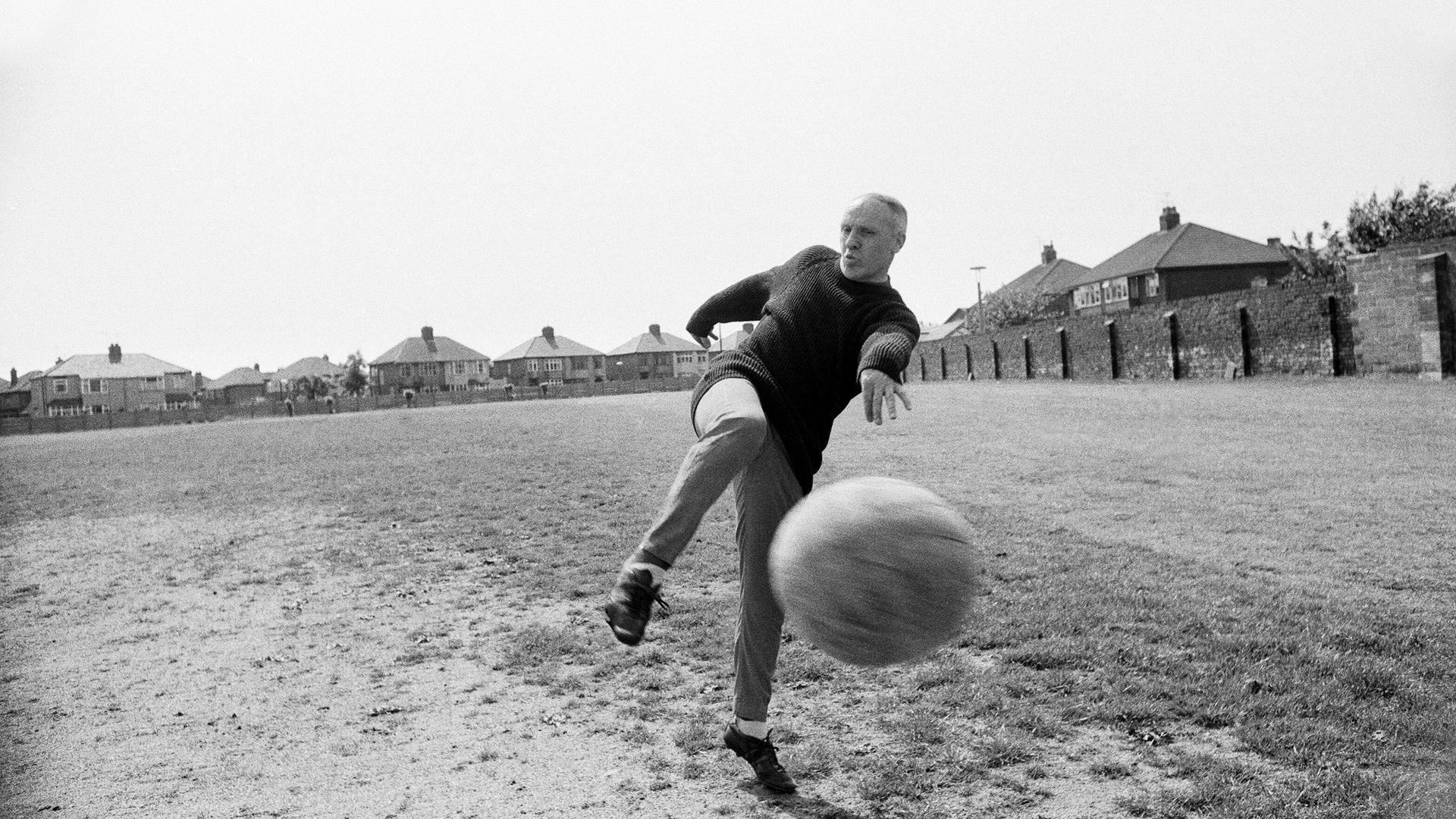 Liverpool manager Bill Shankly, aged 57, keeps himself fit by practicing his football skills at the club's training ground, 2nd June 1971. (Photo by Eddie Sanderson/Mirrorpix/Getty Images) - Credit: Getty Images