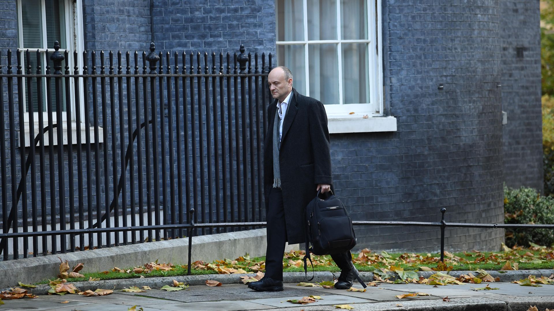 Prime Minister Boris Johnson's top aide Dominic Cummings arrives in Downing Street, London, the morning after Lee Cain announced he is resigning as Downing Street's director of communications and will leave the post at the end of the year. - Credit: PA