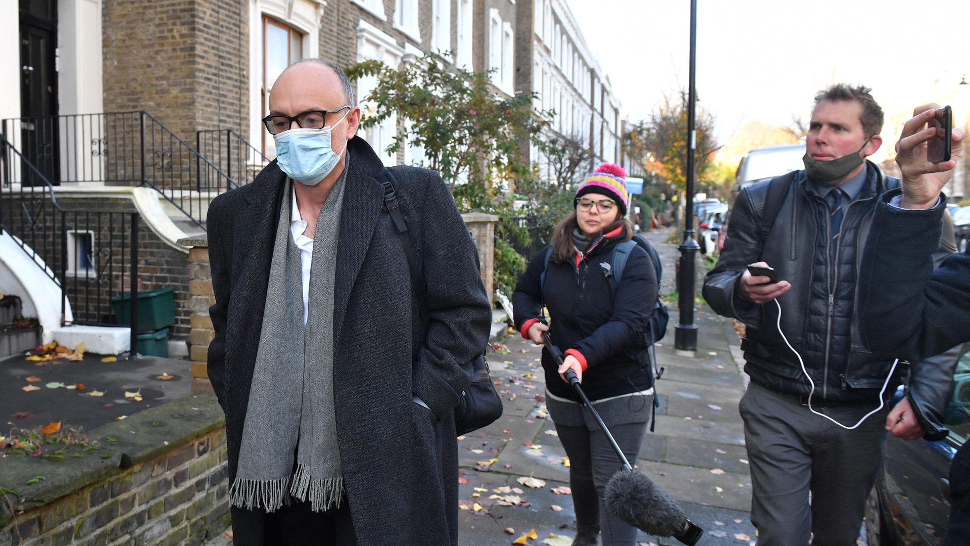 Prime Minister Boris Johnson's top aide Dominic Cummings leaves his home in north London the morning after the announcement that Lee Cain is resigning as Downing Street's director of communications and will leave the post at the end of the year. - Credit: PA