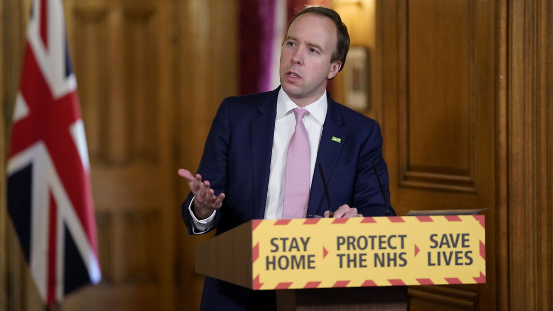 Health Secretary Matt Hancock during a media briefing in Downing Street, London, on coronavirus (COVID-19). PA Photo. - Credit: PA