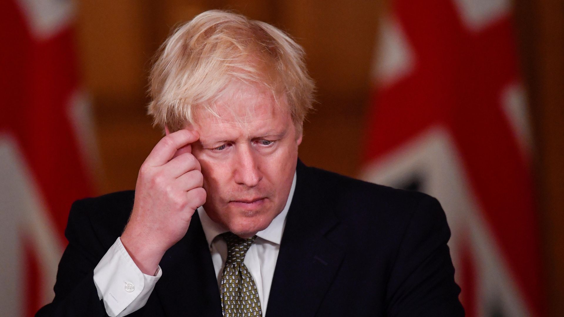 Prime minister Boris Johnson during a media briefing in Downing Street, London, on coronavirus (COVID-19). - Credit: PA