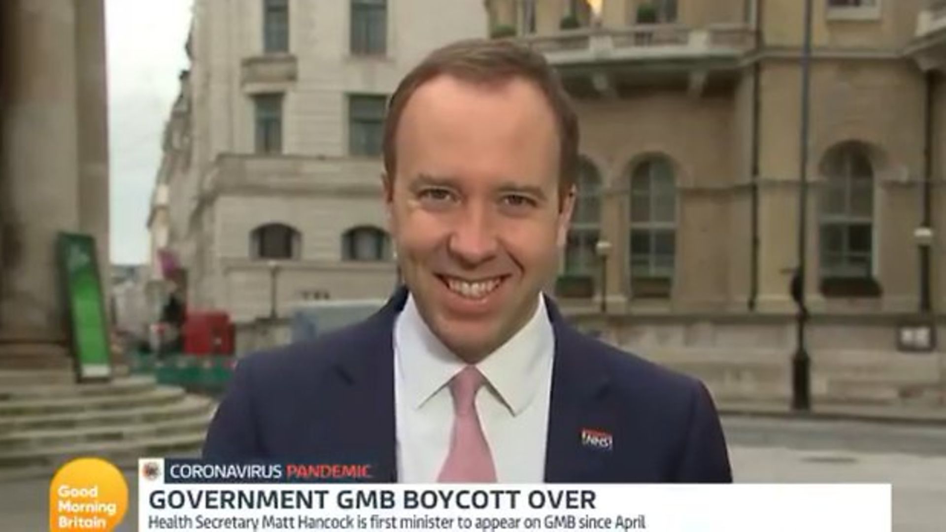 Matt Hancock appears on Good Morning Britain - Credit: ITV