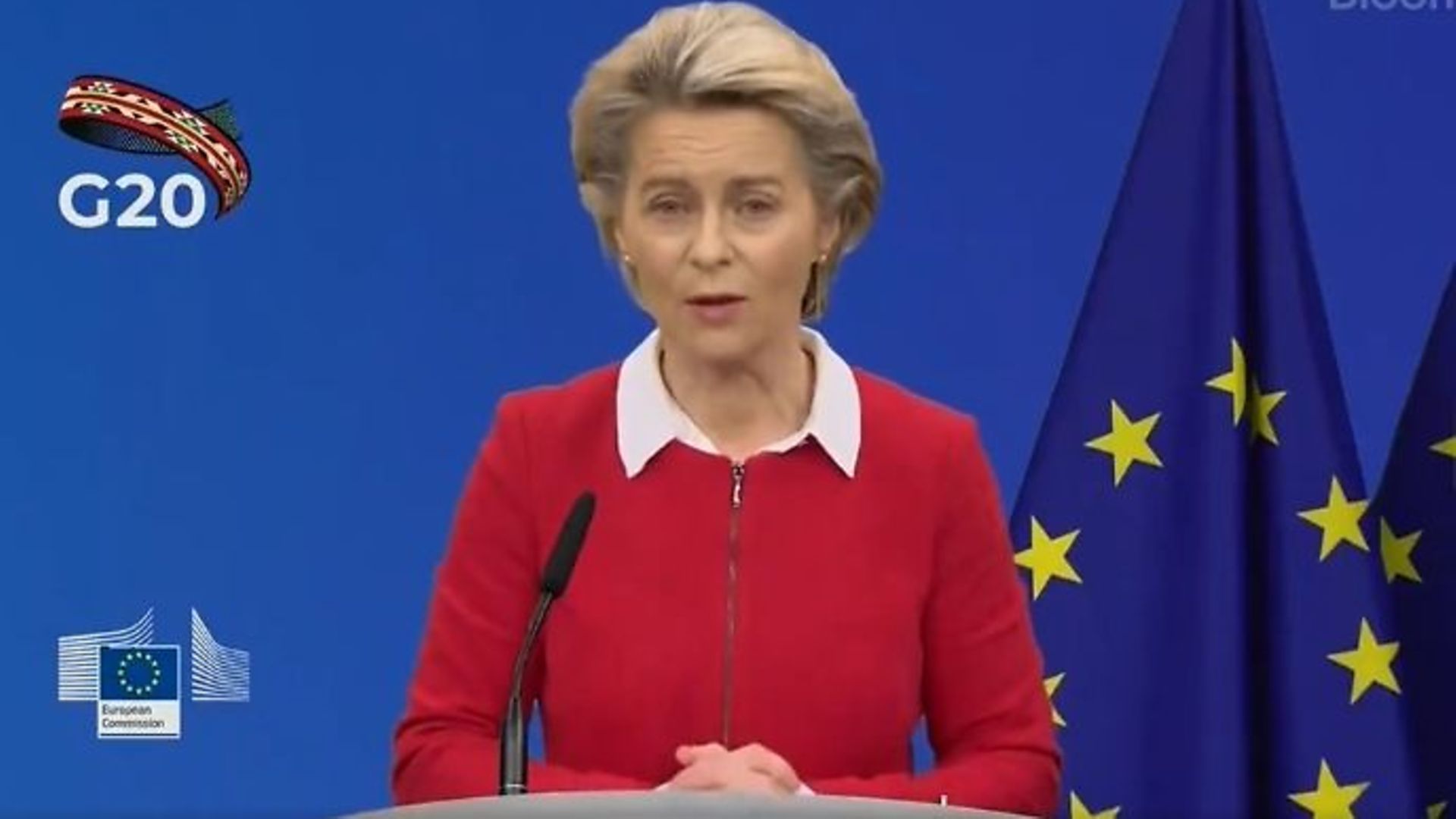 EU Commission president Ursula von der Leyen - Credit: Twitter