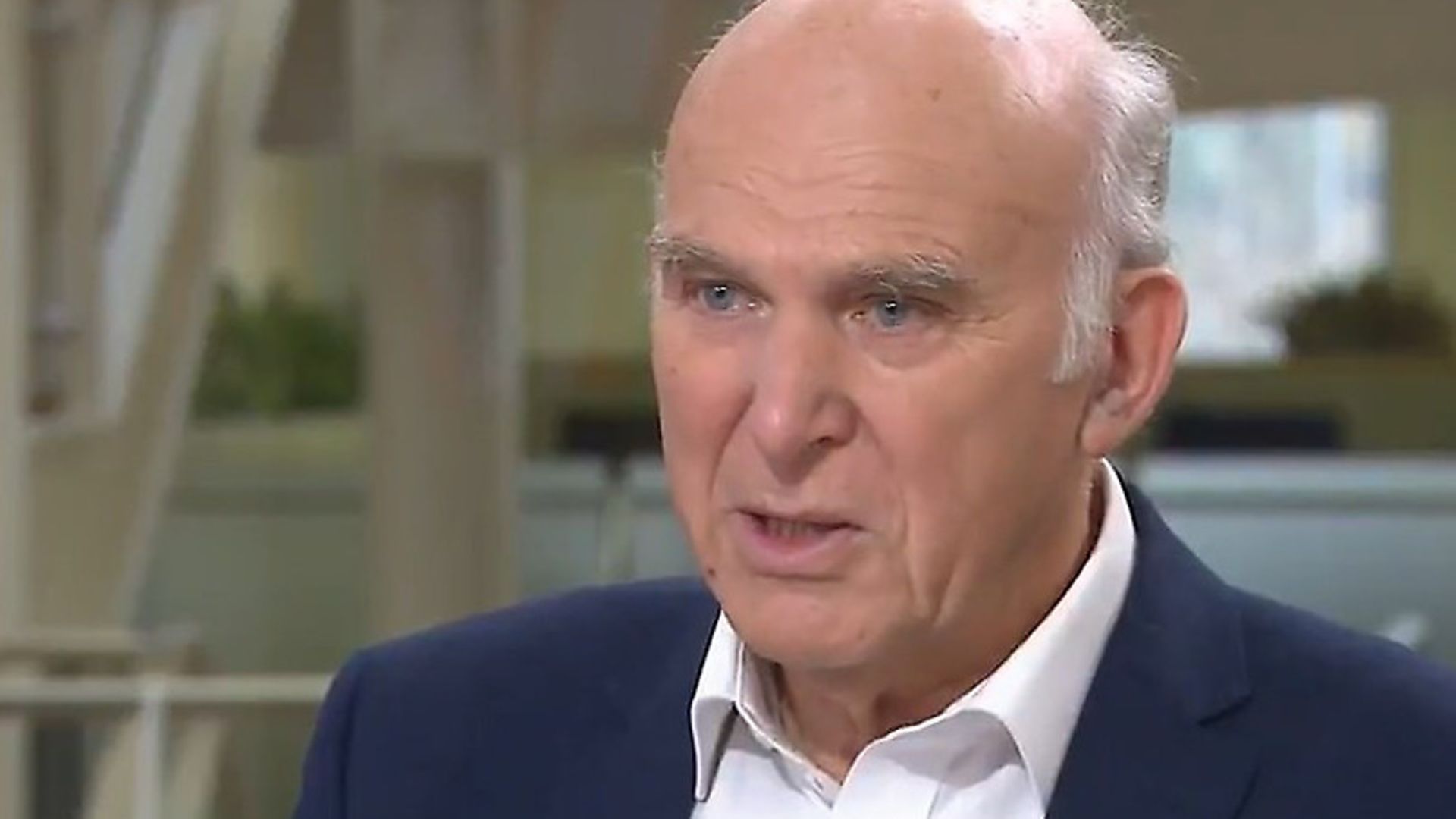 Sir Vince Cable, seen here on Sky News, told BBC's Today programme that the Lib Dem revoke Article 50 promise is a 'distraction'. Photograph: Sky. - Credit: Archant