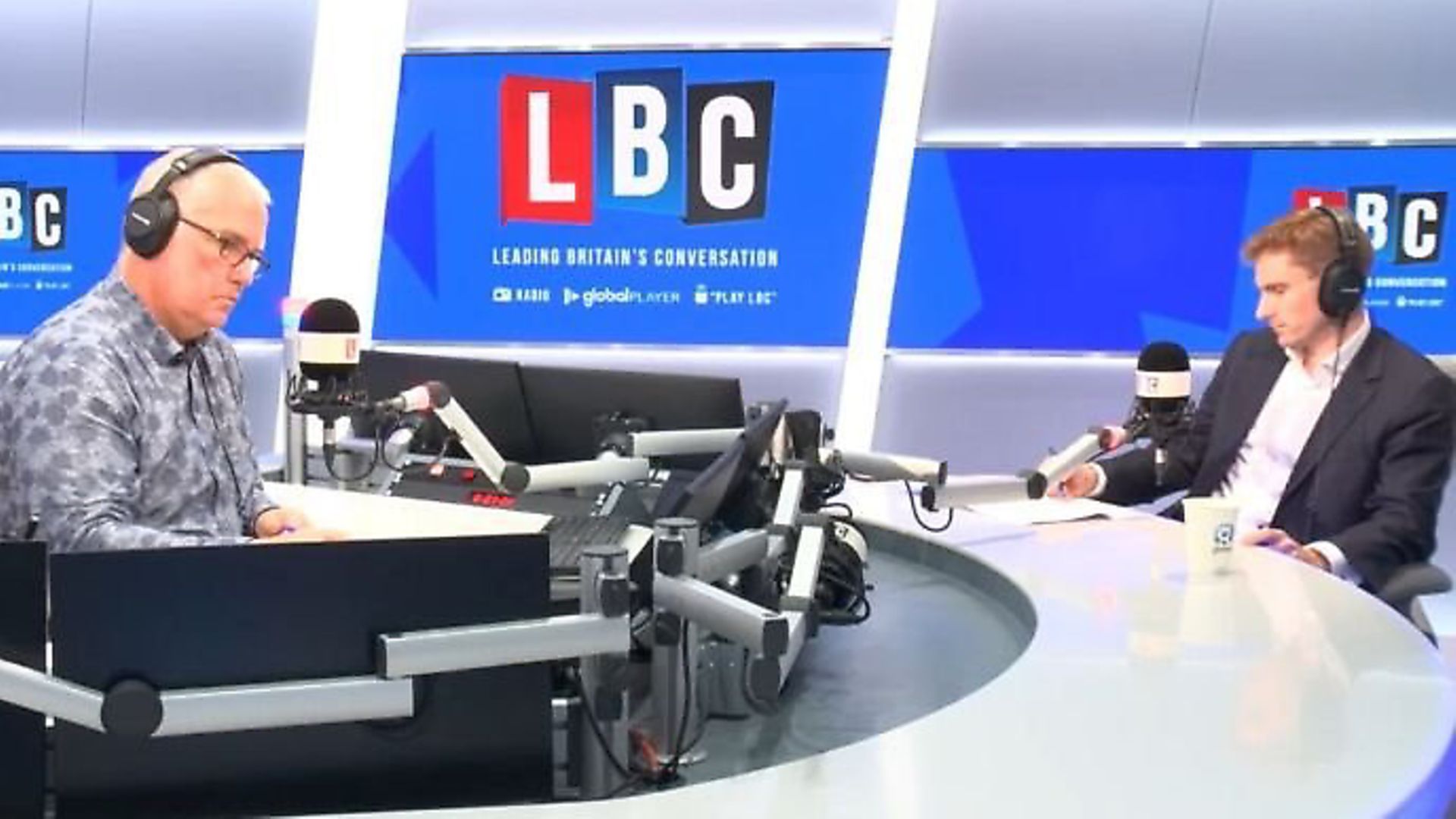 Chris Philp is interviewed by Eddie Mair. Photograph: LBC/Global. - Credit: Archant