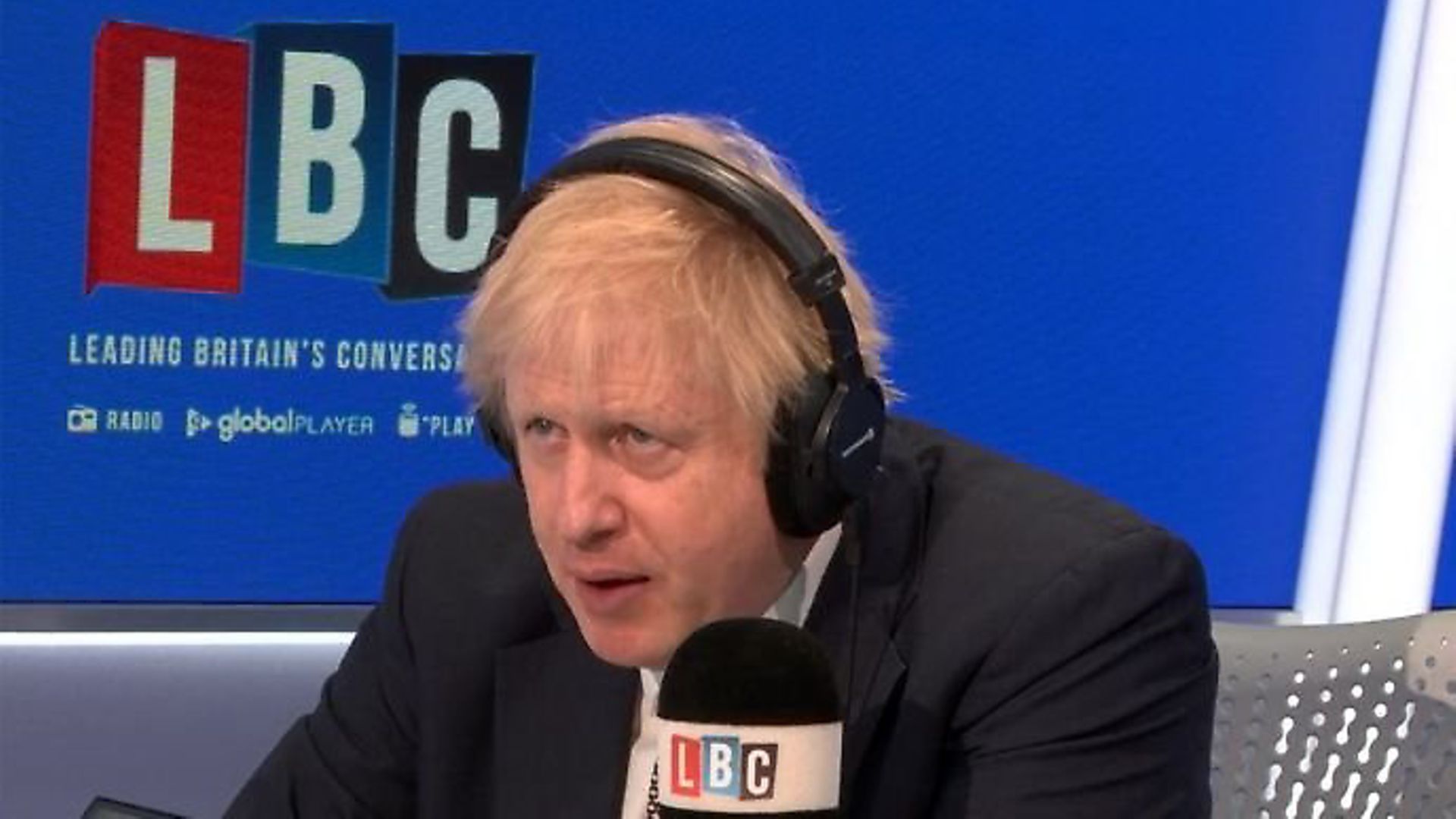 Boris Johnson appears on LBC Radio. Photograph: LBC/Global. - Credit: Archant
