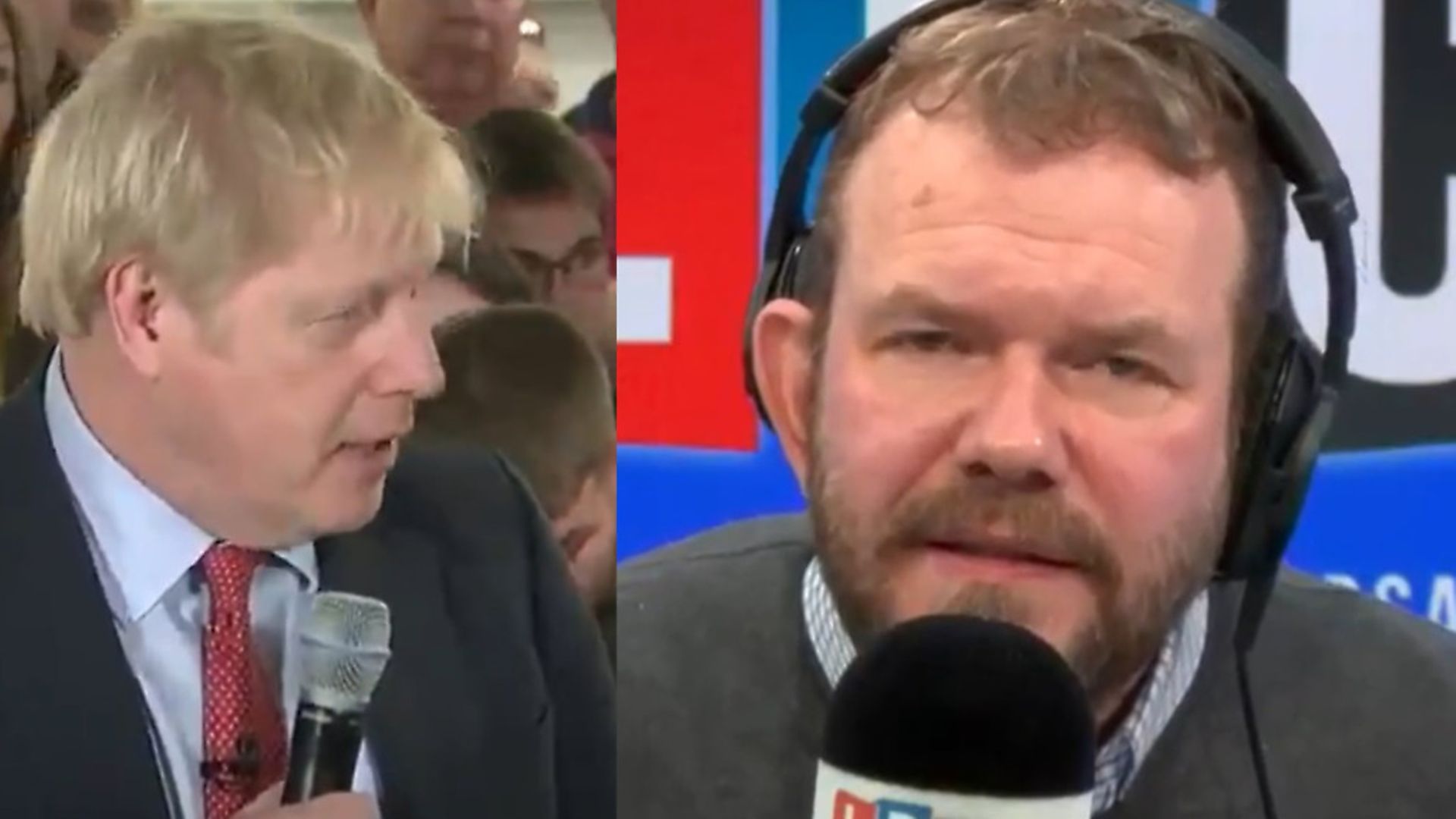 James O'Brien has stepped into the furore over a Boris Johnson quote which the Conservative party later clarified. Picture: LBC/Channel 4 News - Credit: LBC/Channel 4 News