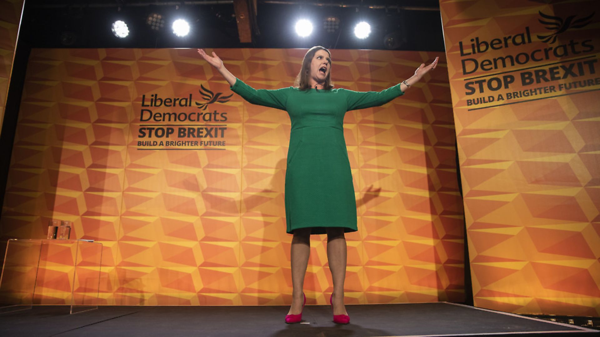 Liberal Democrats leader Jo Swinson at her party conference. Picture: Dan Kitwood/Getty Images - Credit: Getty Images