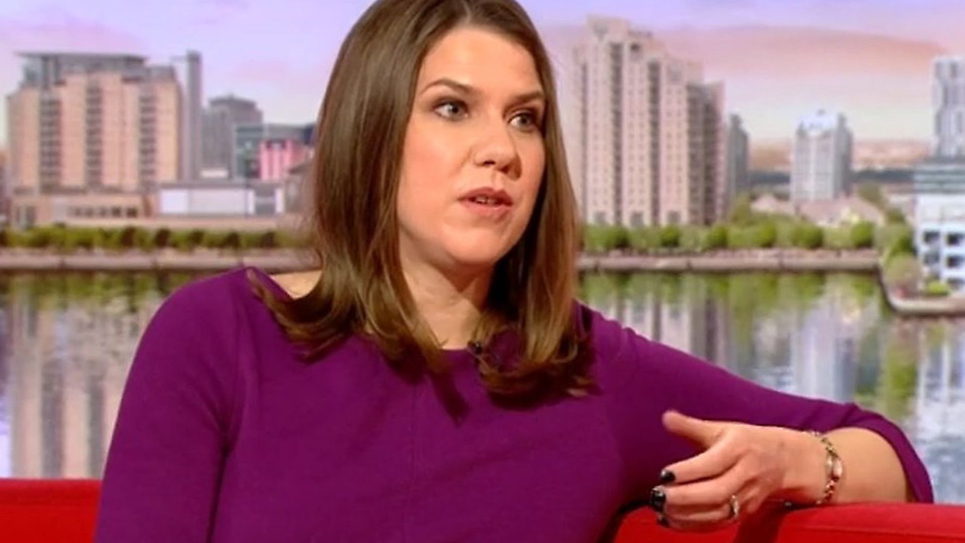 Jo Swinson appears on BBC Breakfast. Photograph: BBC. - Credit: Archant