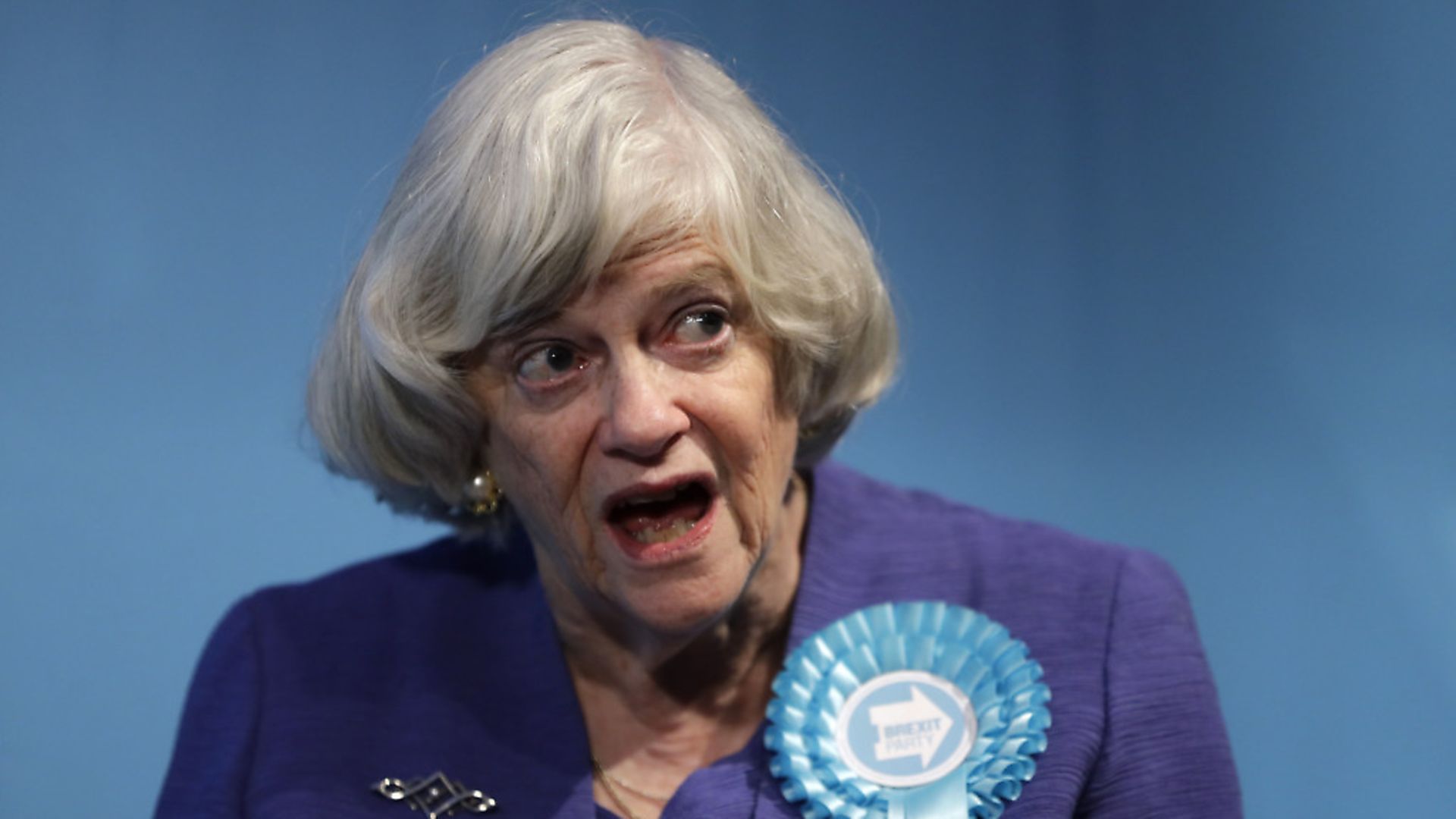 Ann Widdecombe, Brexit Party member and former member of parliament for the Conservative Party. (AP Photo/Kirsty Wigglesworth) - Credit: AP
