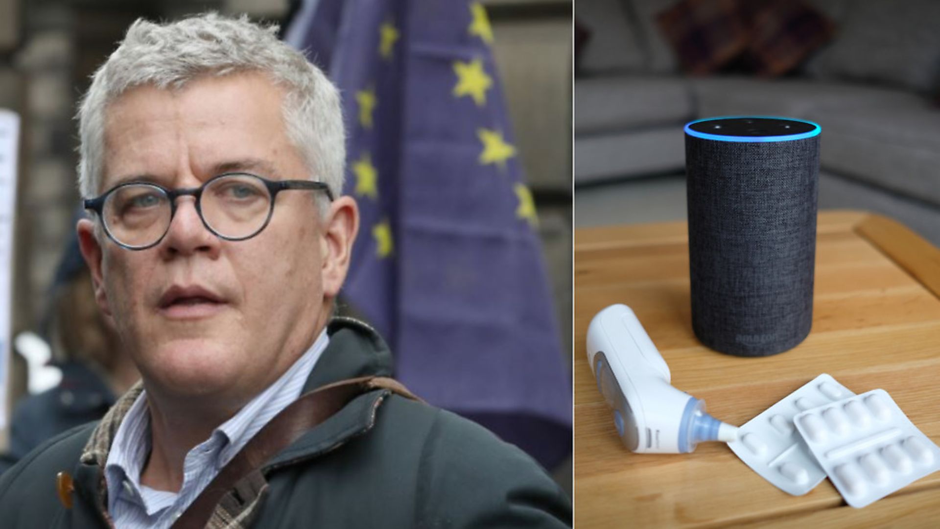 Jolyon Maugham has claimed that the government's gift of NHS data to Amazon as part of a partnership with Alexa devices breaches EU state aid rules. Pictures: PA - Credit: PA