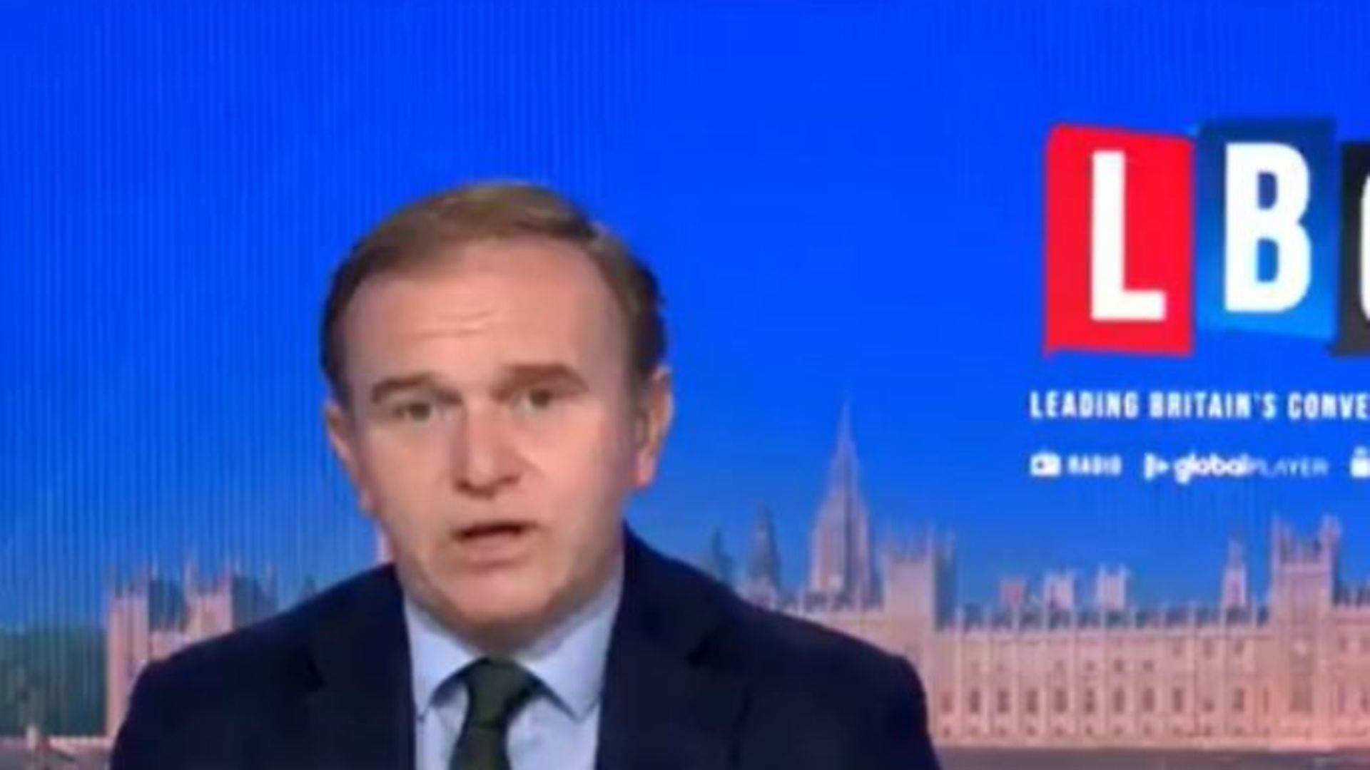 Environment minister George Eustice on LBC radio - Credit: Twitter, LBC radio