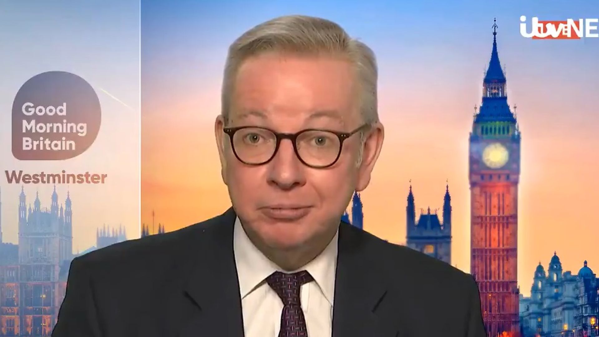 Michael Gove on Good Morning Britain - Credit: ITV