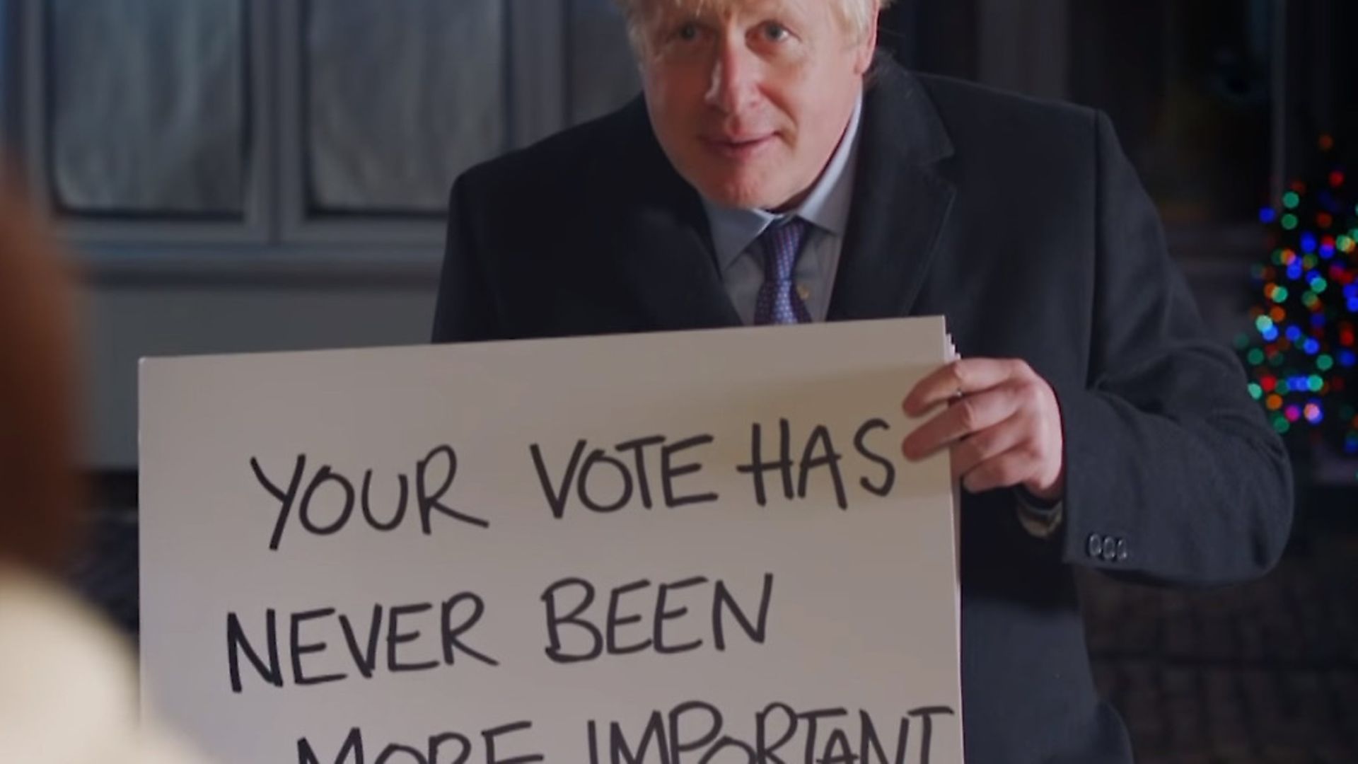 Boris Johnson giving his victory speech after winning the Uxbridge & Ruislip South constituency in the 2019 General Election. Photograph: Stefan Rousseau/PA Wire. - Credit: PA