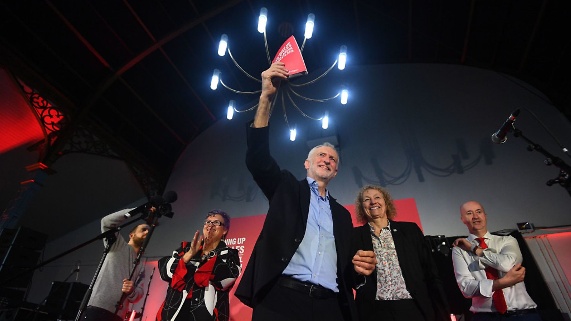 Labour Party leader Jeremy Corbyn speaking at the Patti Pavilion in Swansea, while on the General Election campaign trail in Wales. PA Photo. Picture date: Saturday December 7, 2019. See PA story POLITICS Election. Photo credit should read: Victoria Jones/PA Wire - Credit: PA