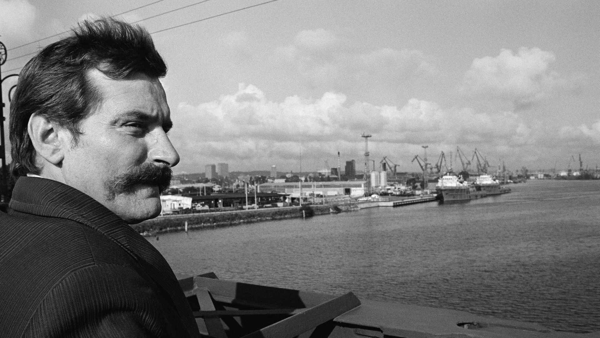 Leader of Polish trade union Solidarnosc (Solidarity) Lech Walesa at the Gdansk docks. - Credit: Sygma via Getty Images