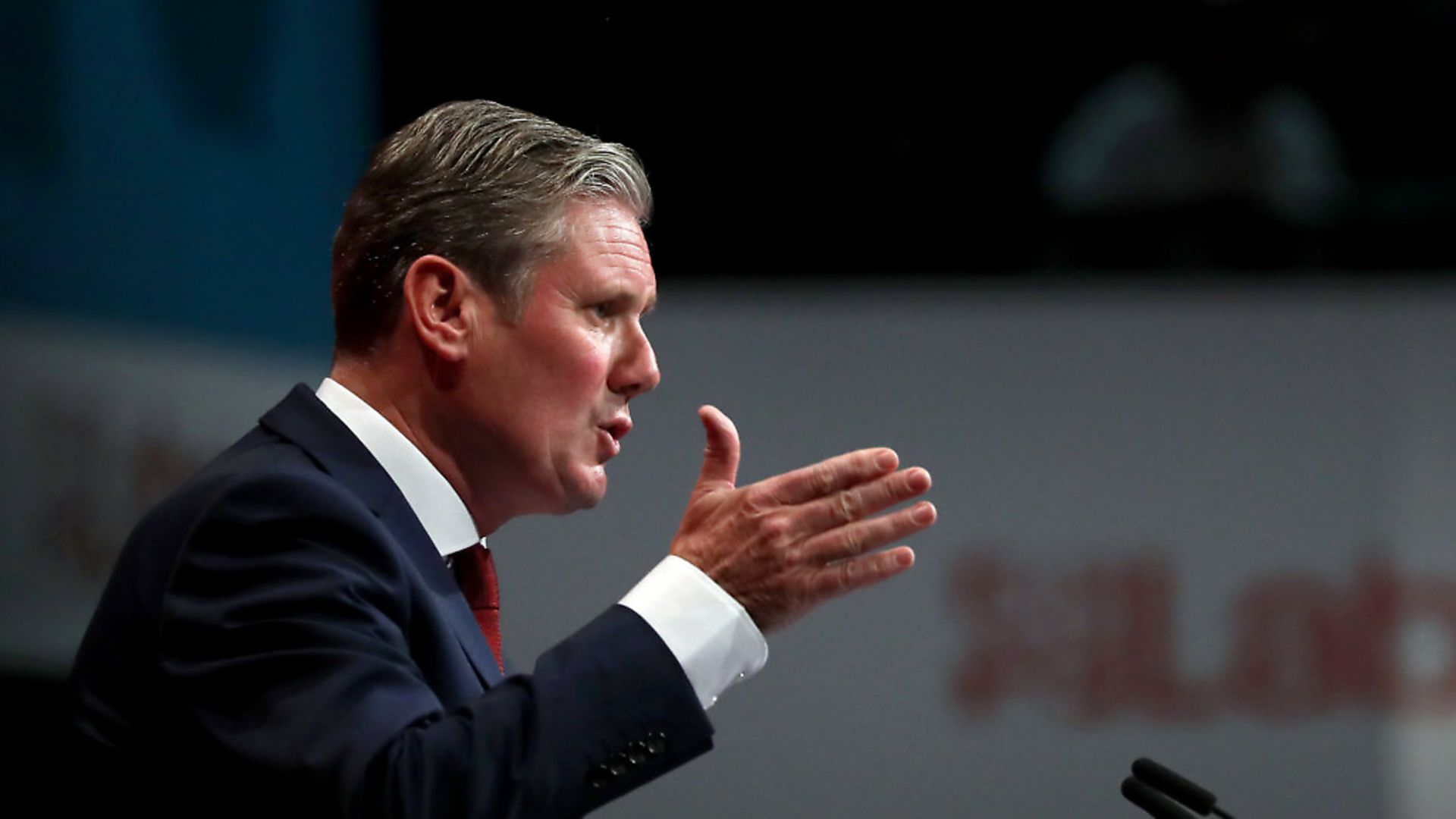 Shadow Brexit secretary Sir Keir Starmer delivers his speech during the Labour Party Conference at the Brighton Centre in Brighton. Photograph: Gareth Fuller/PA. - Credit: PA Wire/PA Images
