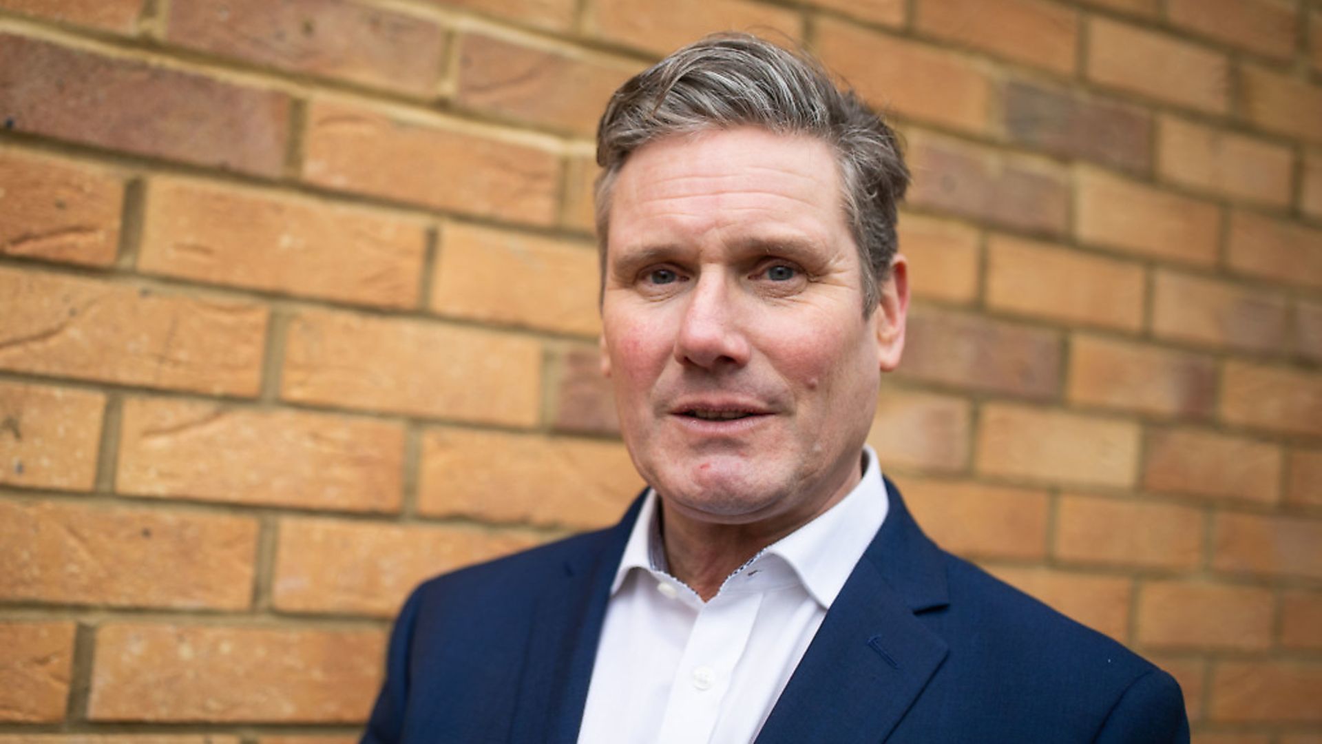 Labour MP Sir Keir Starmer during a visit to King Pin Square housing development  in Stevenage. Photograph: Aaron Chown/PA Wire. - Credit: PA