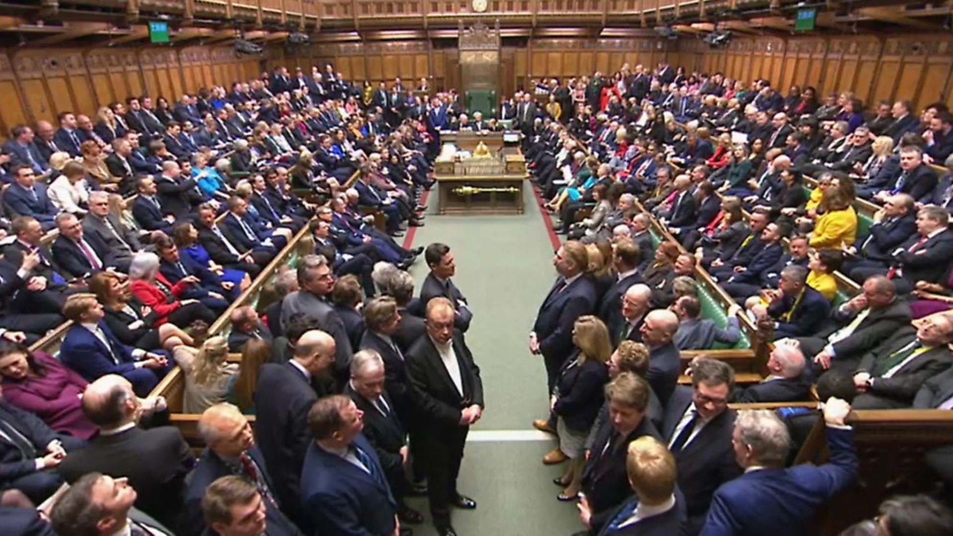 Members of Parliament return to the House of Commons, London, after the Conservative Party gained an 80-seat majority in the General Election. Photograph: House of Commons/PA Wire. - Credit: PA
