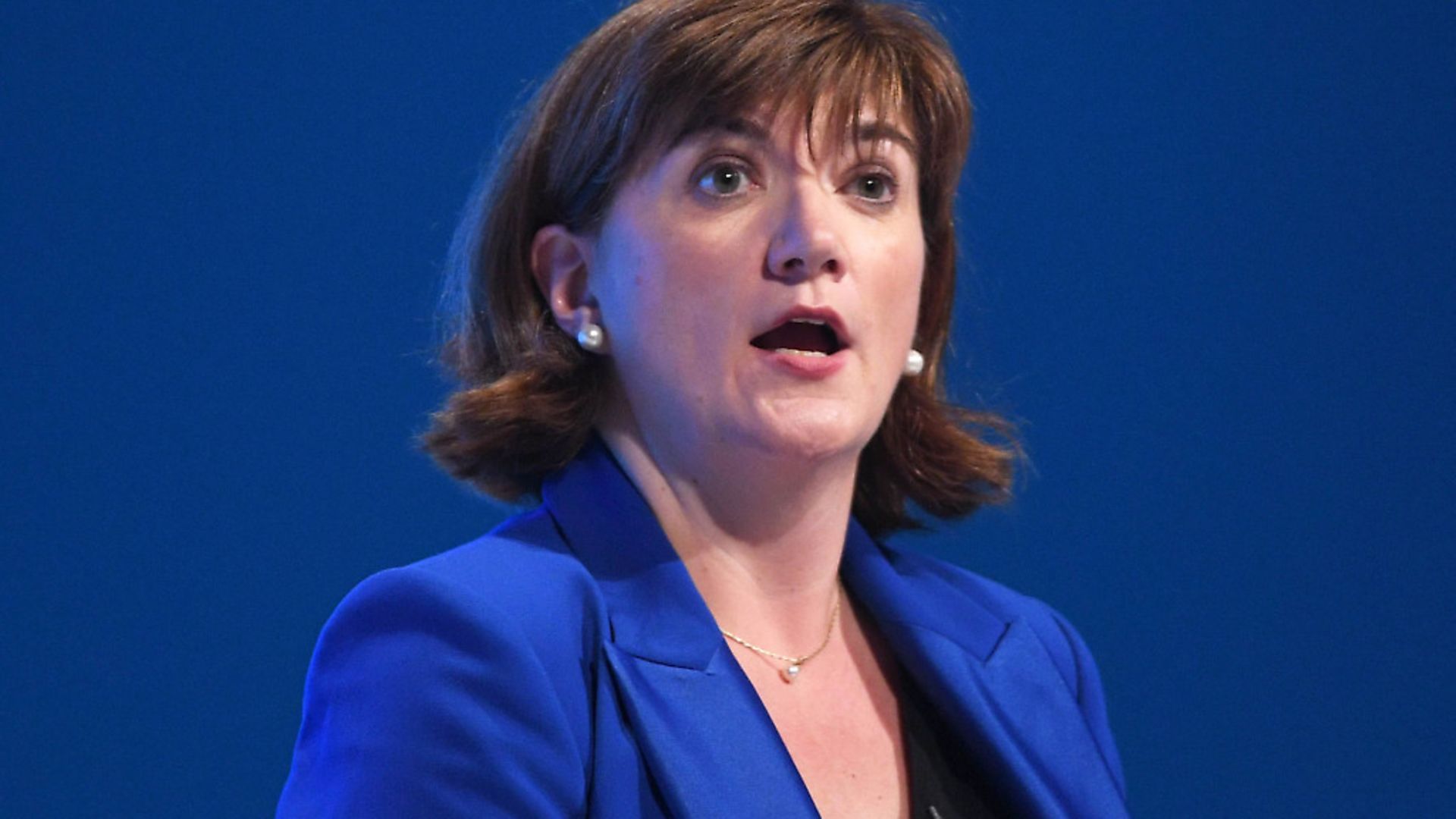 Nicky Morgan who is to stay on as culture secretary despite standing down as an MP at the general election. Photograph: Stefan Rousseau/PA Wire. - Credit: PA
