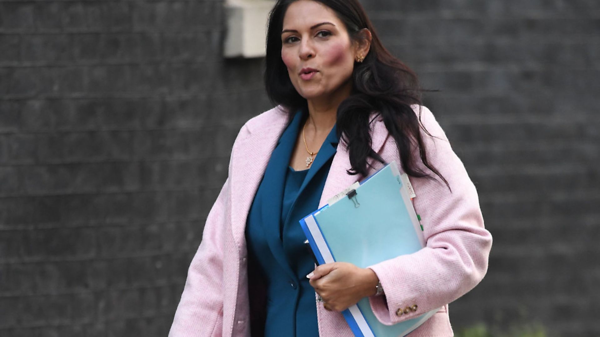 Home Secretary Priti Patel arrives for a cabinet meeting in Downing Street. Photograph: Stefan Rousseau/PA Wire. - Credit: PA
