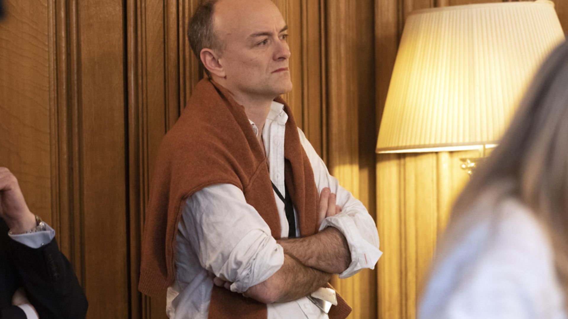 Chief Adviser to Prime Minister Boris Johnson, Dominic Cummings at a news conference inside 10 Downing Street - Credit: PA