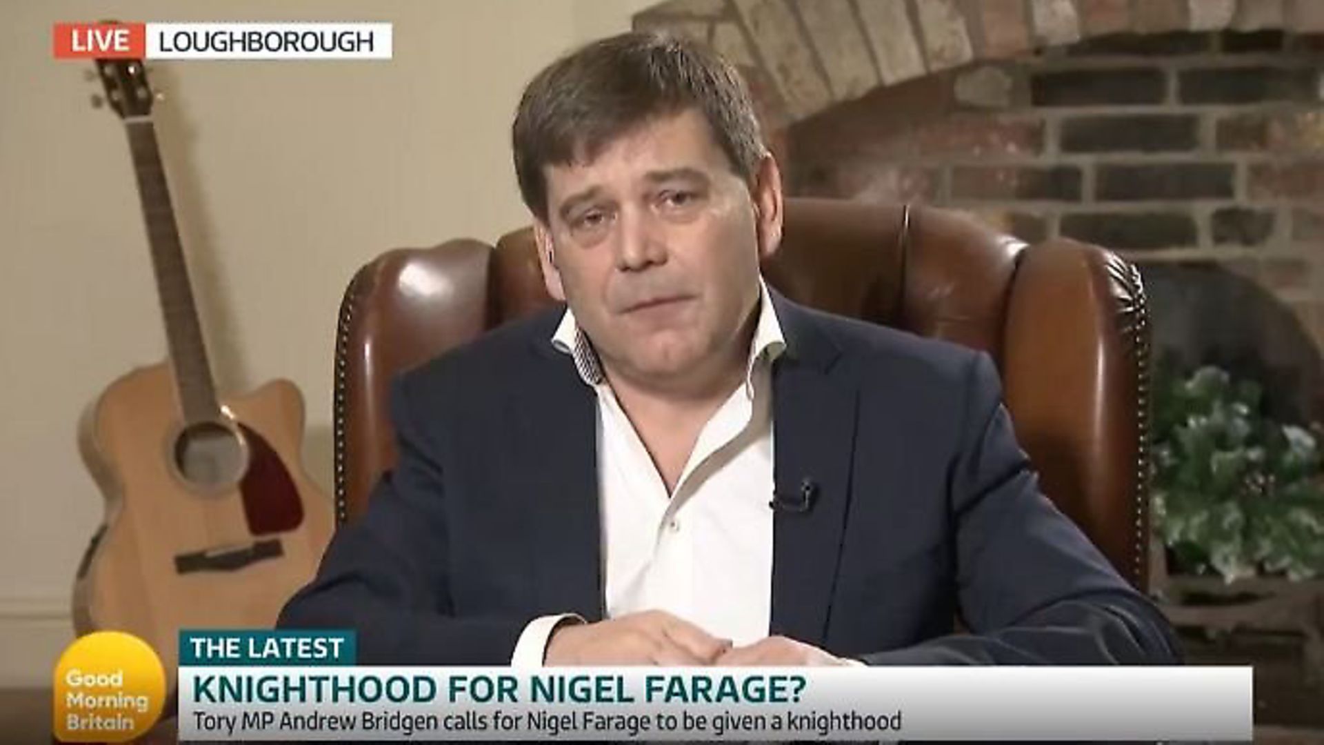Andrew Bridgen on Good Morning Britain. Photograph: ITV. - Credit: Archant
