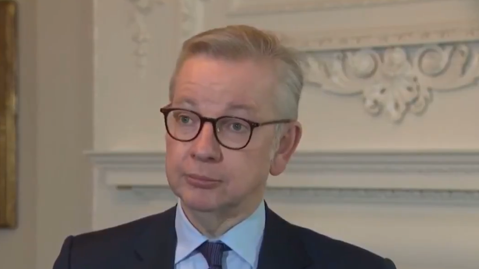 Cabinet Office minister Michael Gove answers questions on the Internal Market Bill - Credit: Sky News