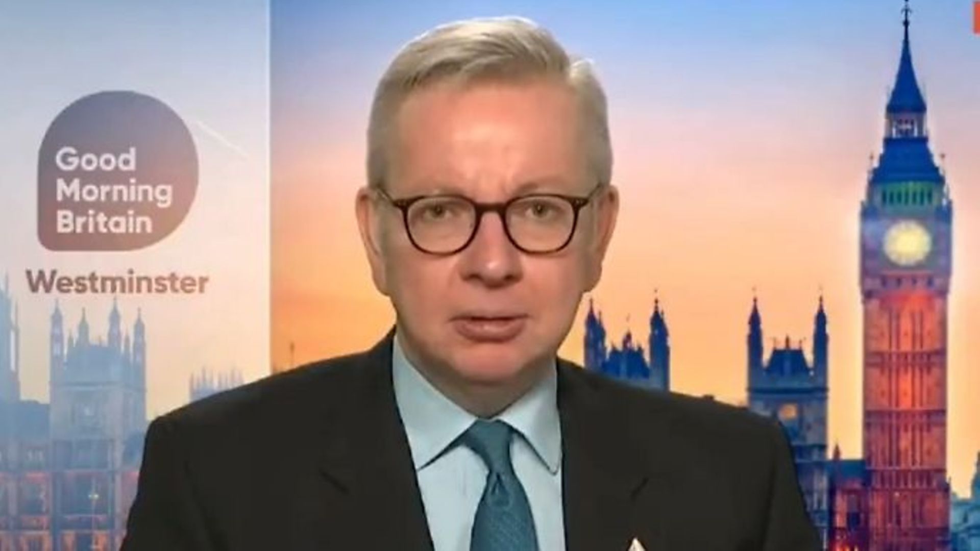 Michael Gove on Good Morning Britain - Credit: Twitter