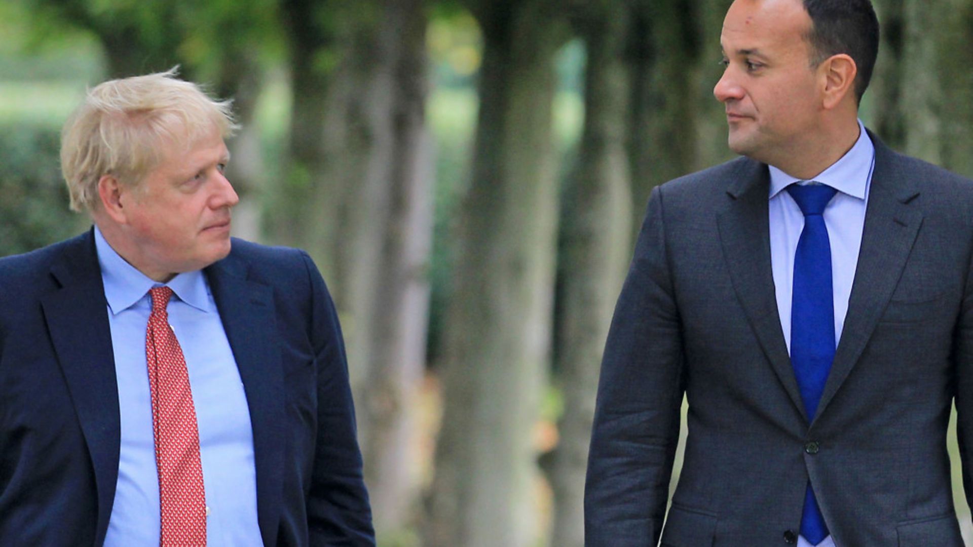 Irish politician Leo Varadkar (R) meeting with prime minister Boris Johnson - Credit: PA