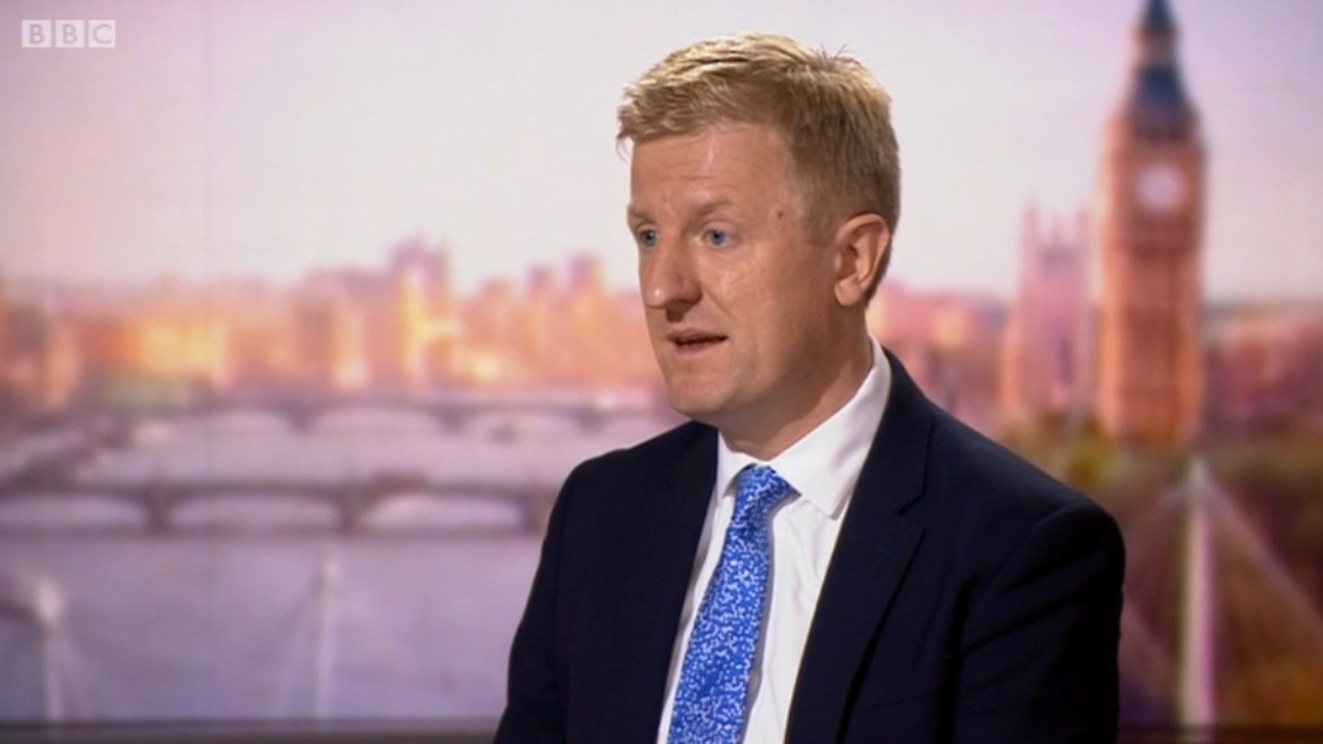 Culture secretary Oliver Dowden - Credit: Andrew Marr Show/BBC