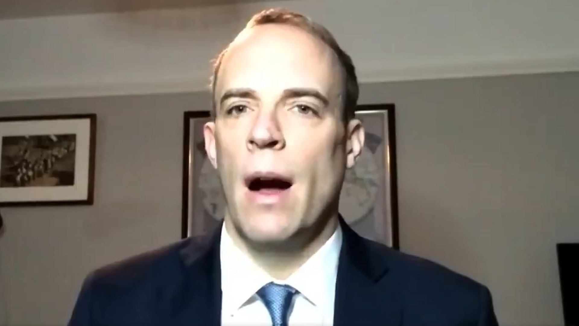 Dominic Raab on BBC Breakfast - Credit: BBC