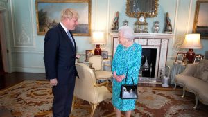 Q is for Queen... the one Boris Johnson lied to. Photograph: PA.