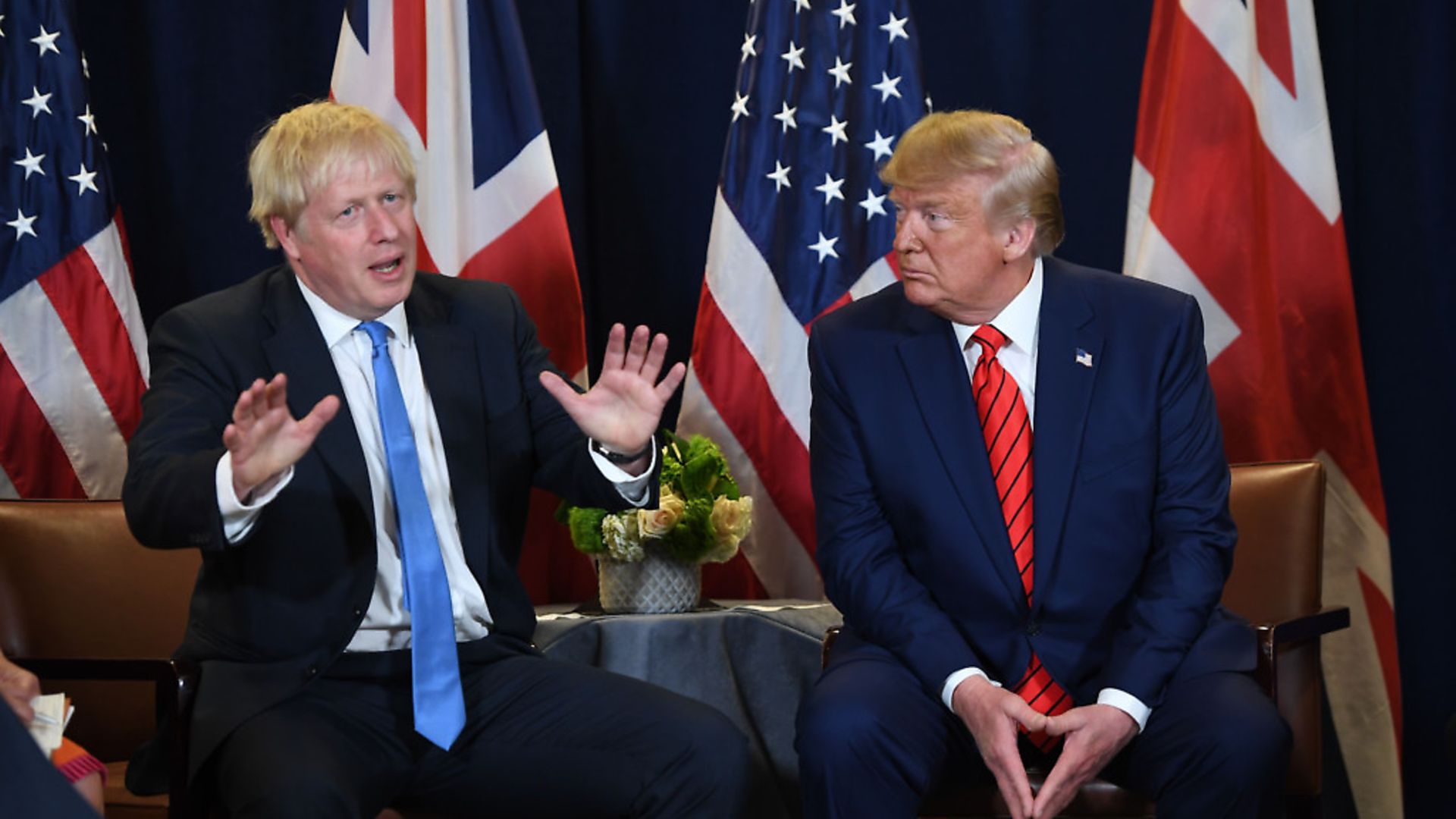 Boris Johnson with US president Donald Trump. Picture: Saul Leob/Getty Images. - Credit: AFP/Getty Images
