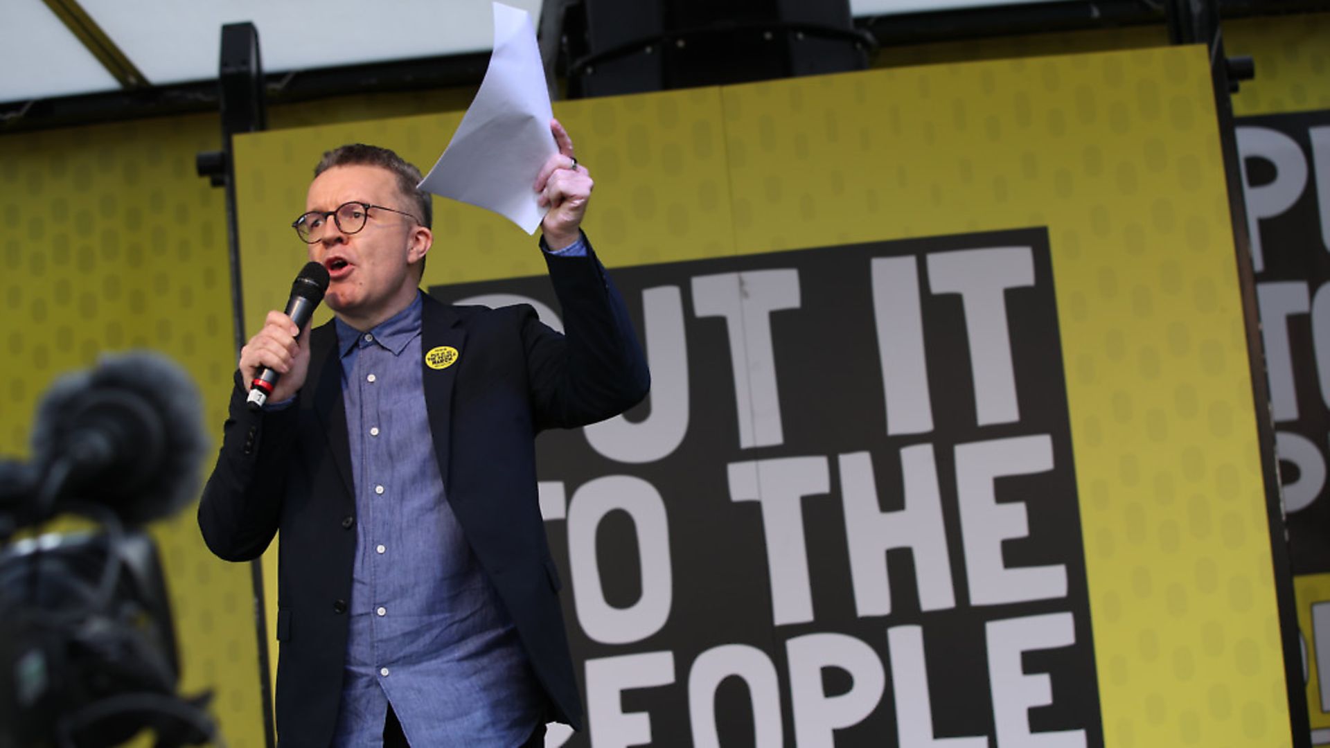 Tom Watson addresses the People's Vote March in London. Photograph: Yui Mok/PA. - Credit: PA Wire/PA Images