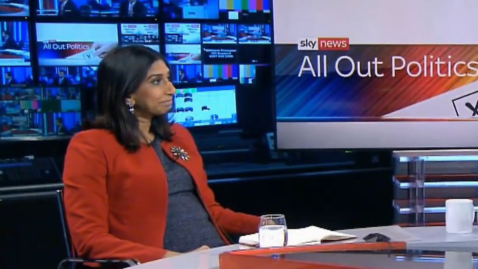 Suella Braverman appears on Sky News. Photograph: Sky. - Credit: Archant