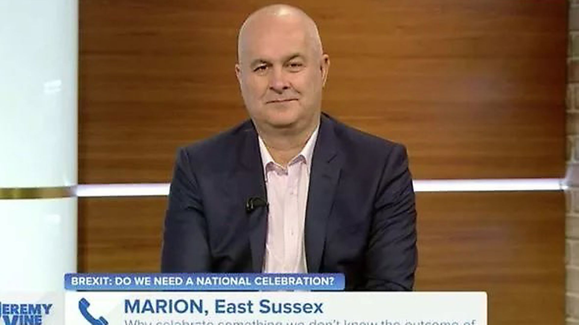Iain Dale on Jeremy Vine on 5. Photograph: Channel 5. - Credit: Archant
