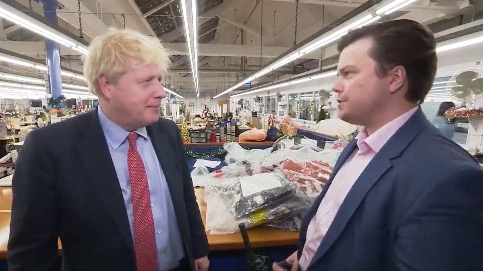 Boris Johnson is interviewed by ITV Central - Credit: ITV