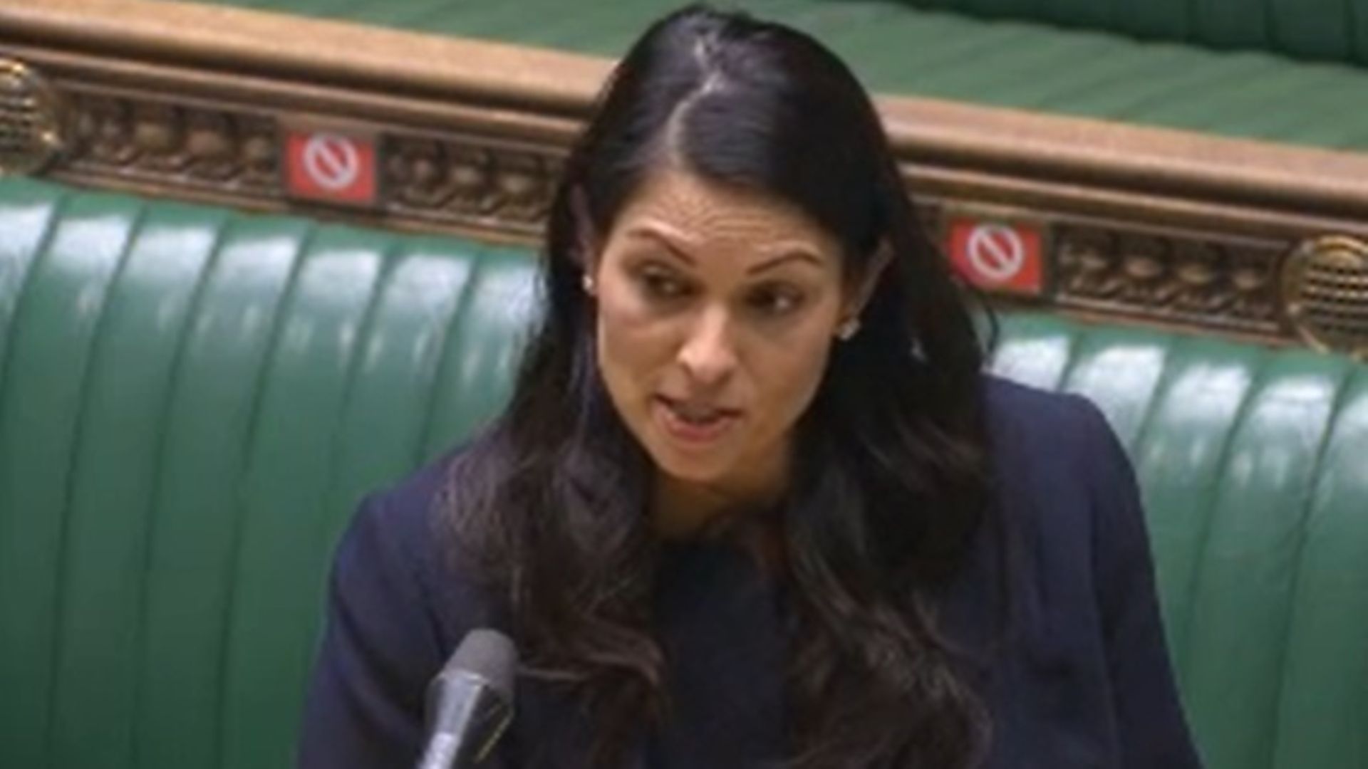 Priti Patel in the House of Commons - Credit: Parliament Live