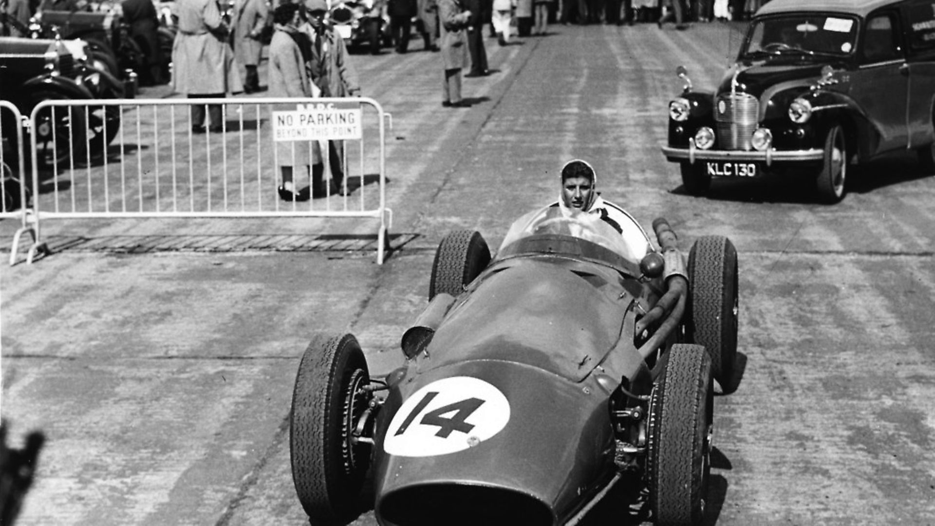 Italian racing driver Maria Teresa de Filippis, the first female to compete in Formula One, in her Maserati at the 11th Annual International Trophy Race at Silverstone, 3rd May 1959. (Photo by Keystone/Hulton Archive/Getty Images) - Credit: Getty Images