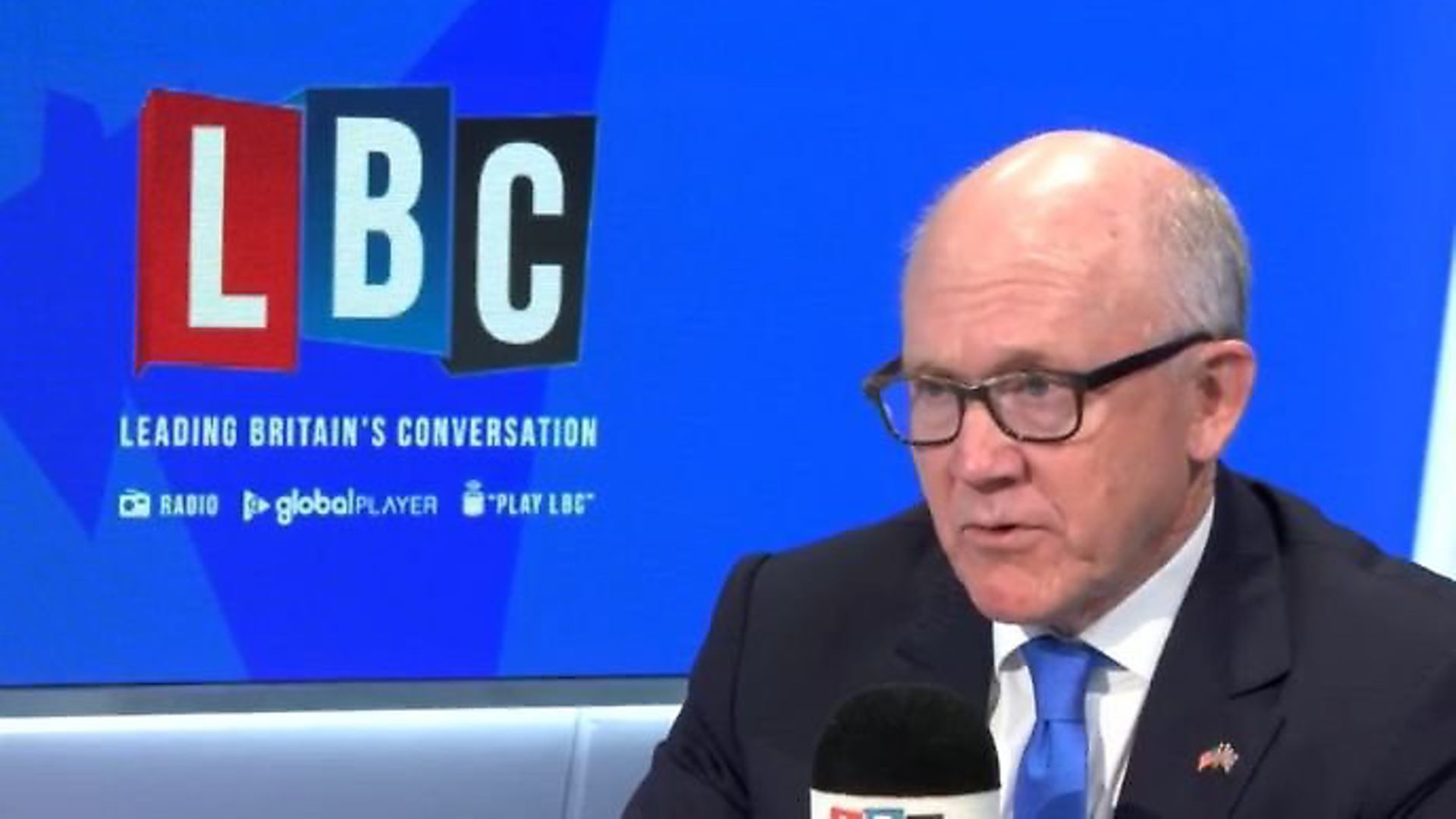 Woody Johnson appears on LBC Radio with Nick Ferrari. Photograph: LBC. - Credit: Archant